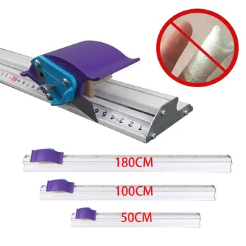 Nuovo righello da taglio per tagliabordi manuale in alluminio da 180 cm, righello per tagliabordi per carta fotografica, taglierina per foto in PVC PET con righello