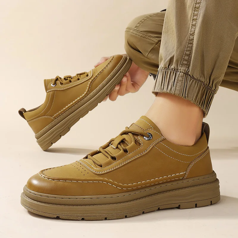 

Outdoor Men Leather Casual Oxford Shoes Design Sneakers Comfortable Leather Shoes Men Loafers Sale Moccasins Skateboarding Shoes