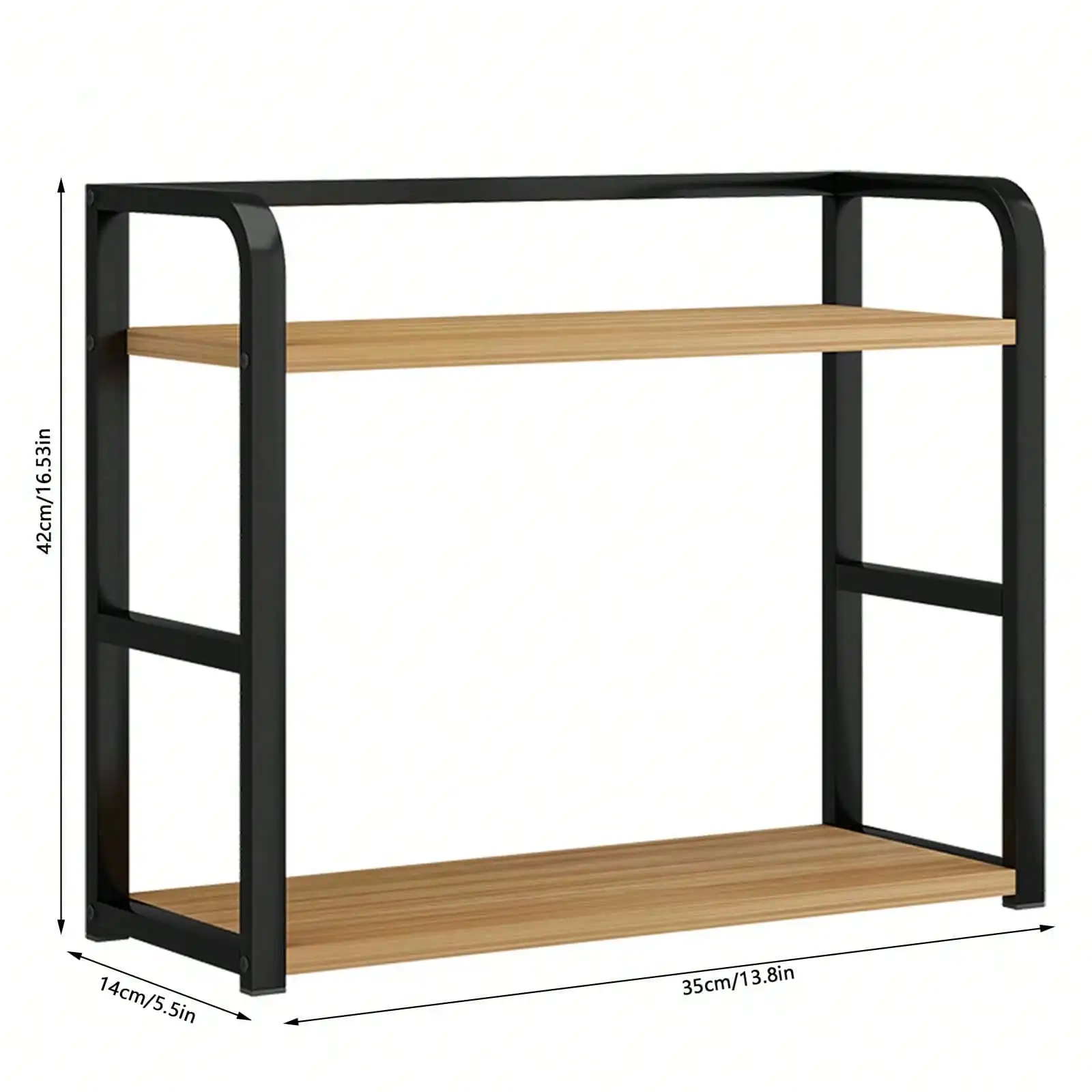 Kitchen Seasoning Organizer, 2-Tier Countertop Spice Rack Storage Shelf For Home Cooking