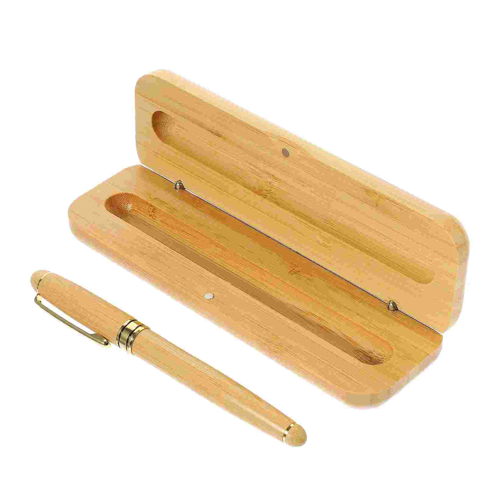 

Bamboo Pen Bamboo Wood Ballpoint Pen Bullet Tip Business Signature Ball Pen Office School Wrting Stationery