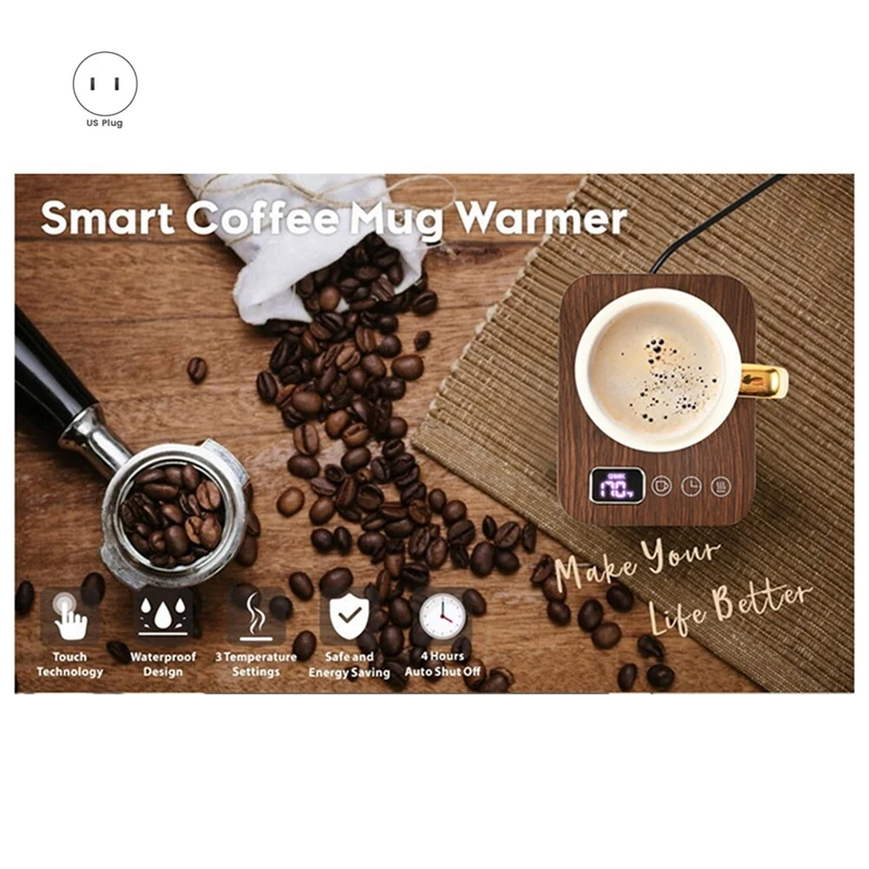 Smart Coffee Mug Warmer,Wax Candle Warmer Plate With Timer