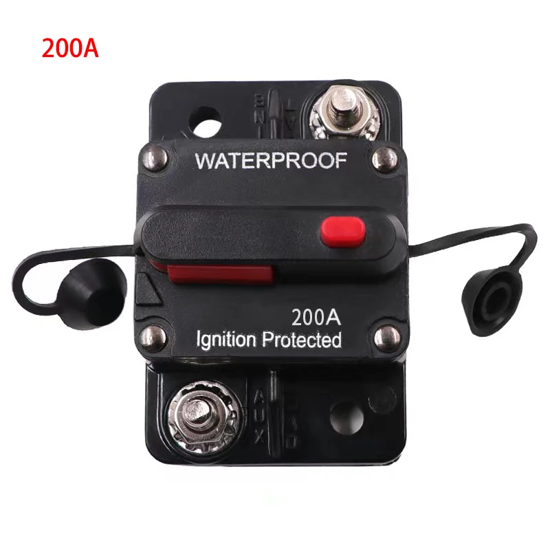 Marke 60a 100a 120a 150a 200a 300a Amp Leistungs schalter Sicherung zurück gesetzt 12-48V DC Auto Boot Auto wasserdicht – Detail 2