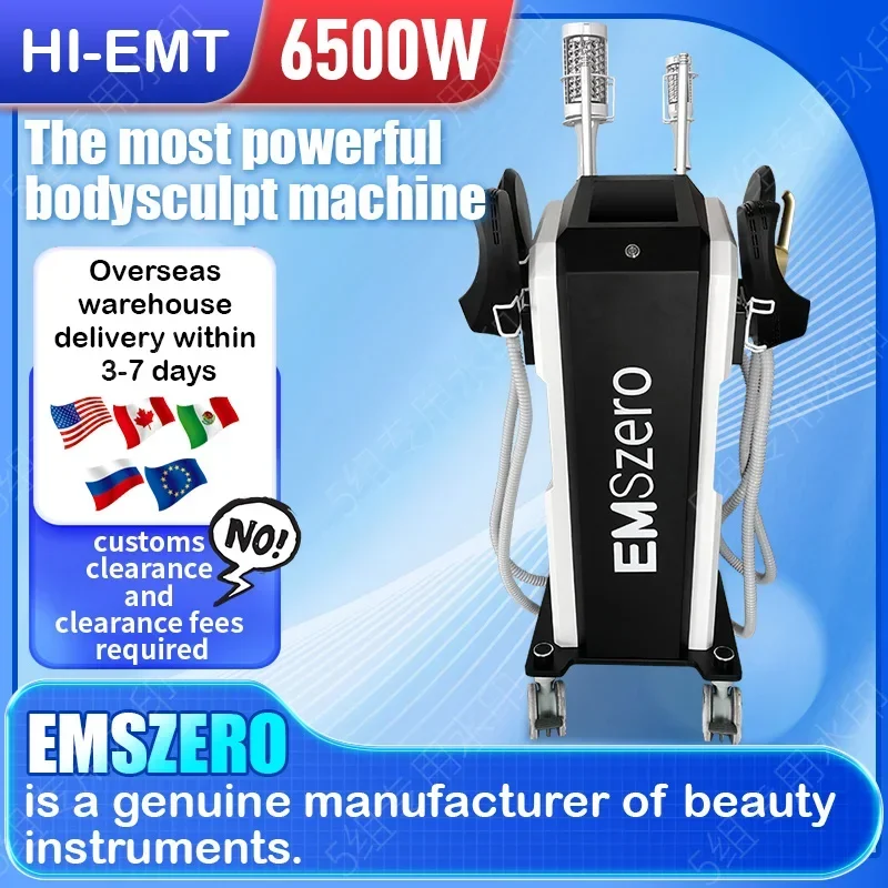 EMSSLIM NEO Muscle Stimulator Slimming Machine 6500w Hi-emt EMSZERO With Roller Massage Beauty Instrument