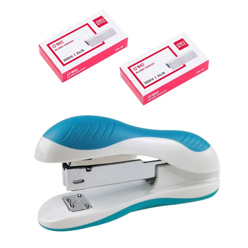 미니 스테이플러 수동 스테이플러 2000개 스테이플 표준 수동 스테이플러 학생용 사무직원 학생 학교 용품 스테이플러