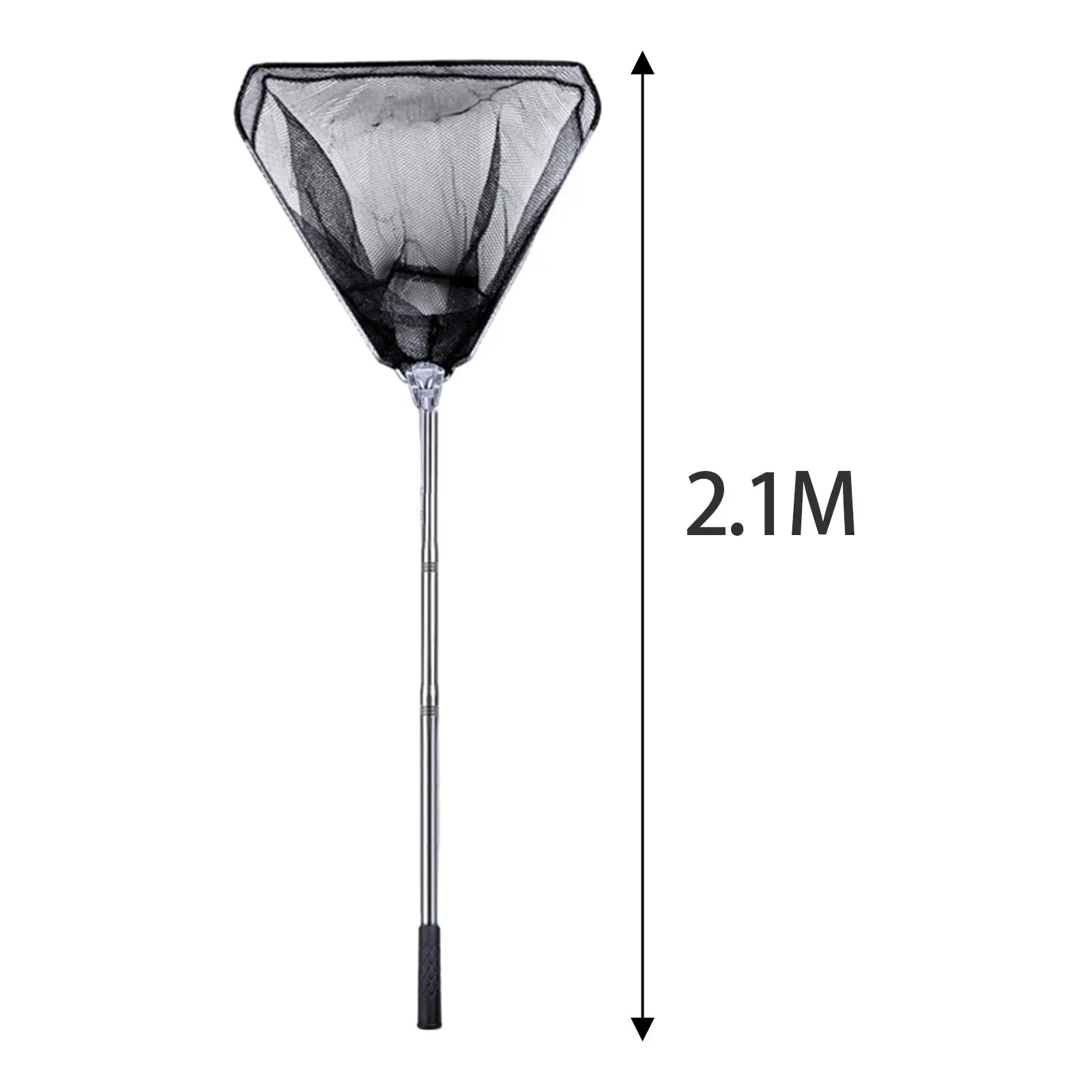 Portable Folding Fishing Landing Net Accessories Practical Stainless Steel Rod