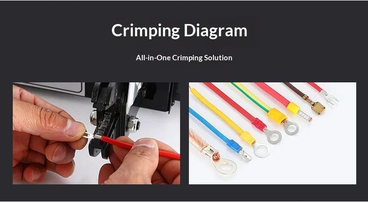 Electric Terminal Crimping Machine EM-6B2BC 0.25-35mm Wire Stripping Cutting Fun