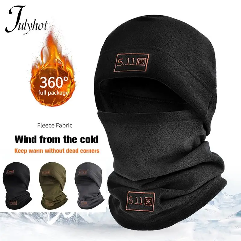 

Outdoor Sports Ski Caps Winter Polar Coral Fleece Scarf Men Neck Warmer Face Mask Beanies Thermal Head Cover