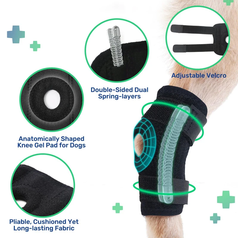 Pet Injury Recovery Knee Pads - Breathable Leg Support Wrap