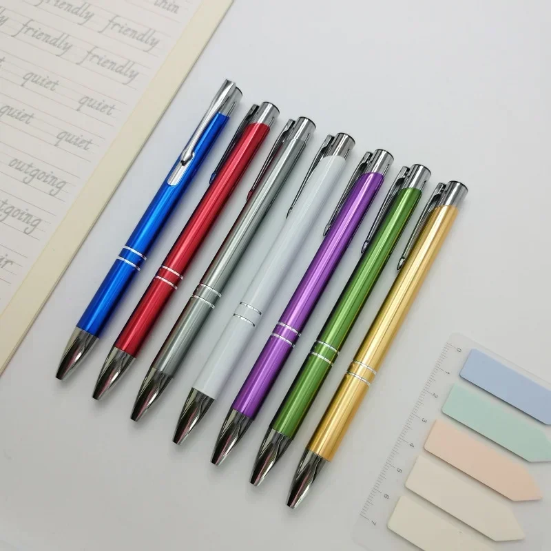 Ballpoint Pen 30pcs Fashion Metal Color Pens Advertise Promotional Gift