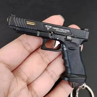 1:3 Semi Alloy G34 TTI Pistol Model Keychain Disassemble Mini Gun Toy Craft Bag Pendant for Chlidren Adults 2