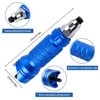 Blue Aluminum Alloy Cordless Electric Rivet Nut Gun Tool Set with Attachments  2.4/3.2/4.0/4.8mm DIY Automotive Hex Shank Nozzle 5