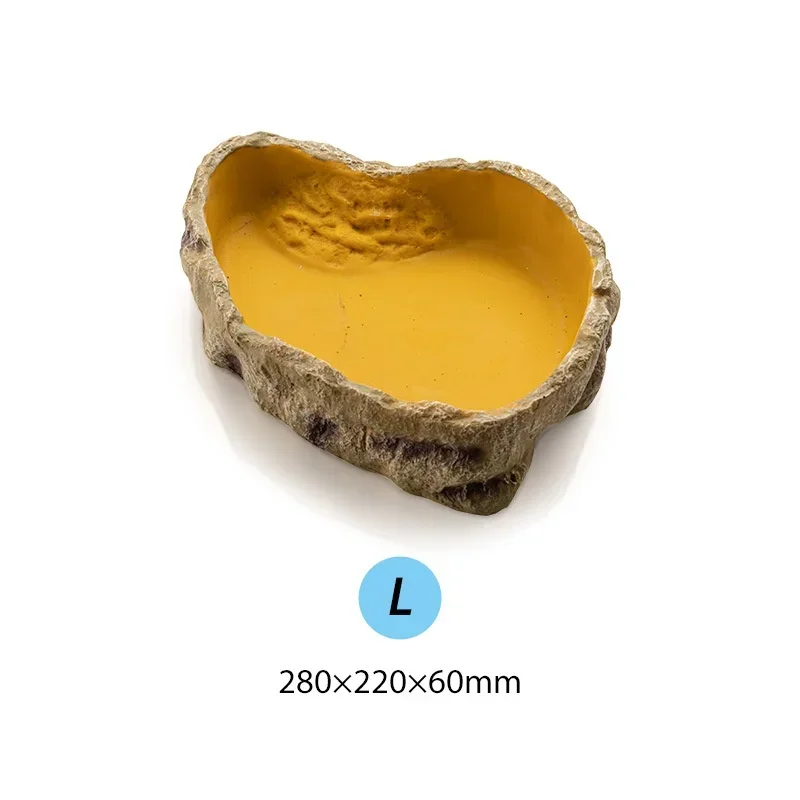 Crawling Pet Lizards Turtles Reptile Supplies Breeding Box Luminous Water Bowl Pet Water Basin Resin