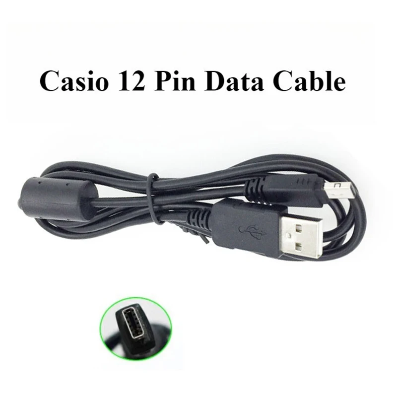 카시오 엑실림 카메라용 12핀 USB 데이터 충전 케이블 EX-ZR10 EX-ZR15 EX-ZR100 EX-ZR20 EX-ZR300 EX-ZR310 EX-ZR320