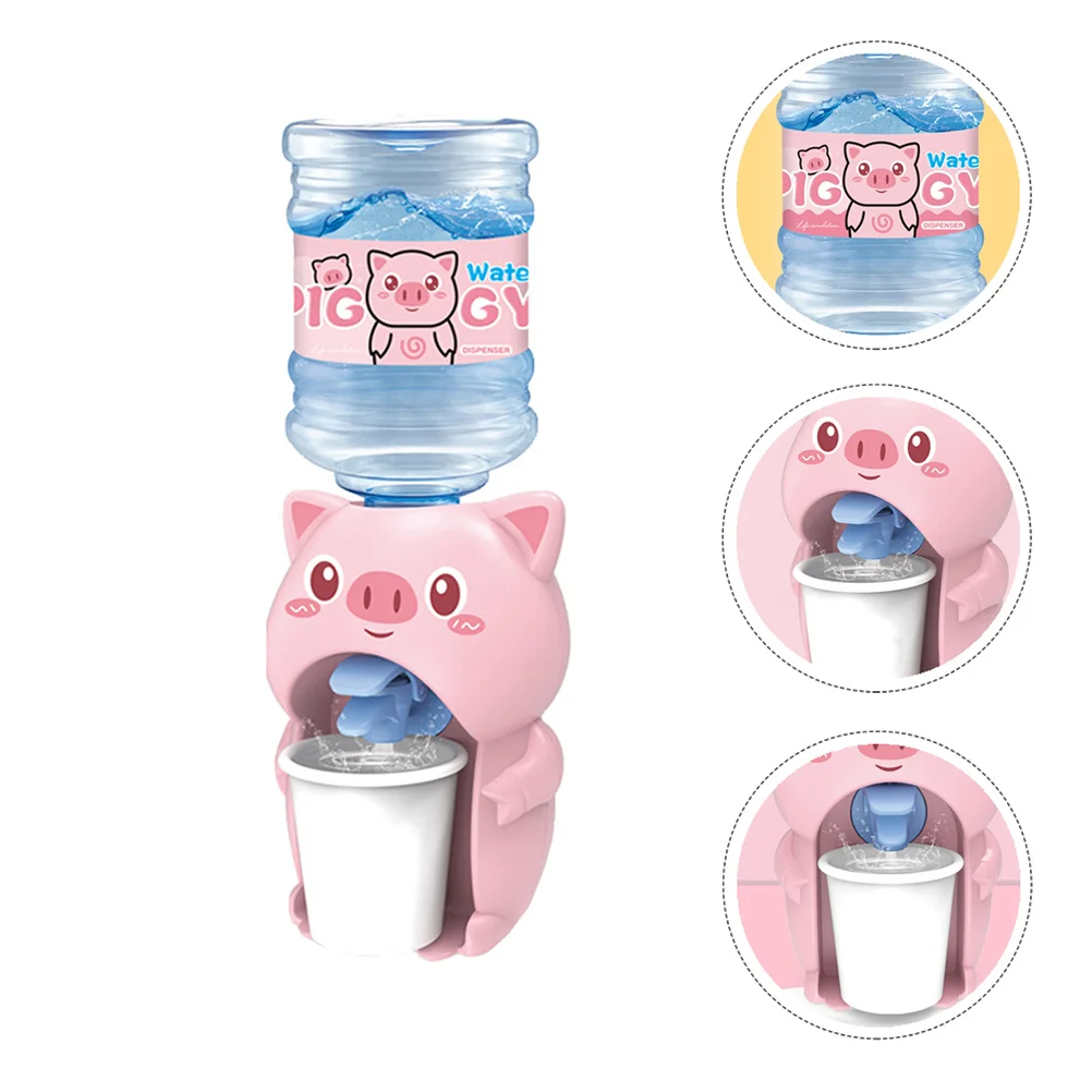 

Mini Water Dispenser Toy Cartoon Hand Press Drink Water Machine Toy Simulation Water Bottle Pump Drinking Fountain Toy For Kids