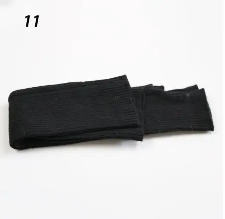 Sparsil Women's Winter&Autumn Christmas Cashmere Blend Knitted Long Gloves Solid Color Fashion Warm For Lady Elbow Mittens 11Black