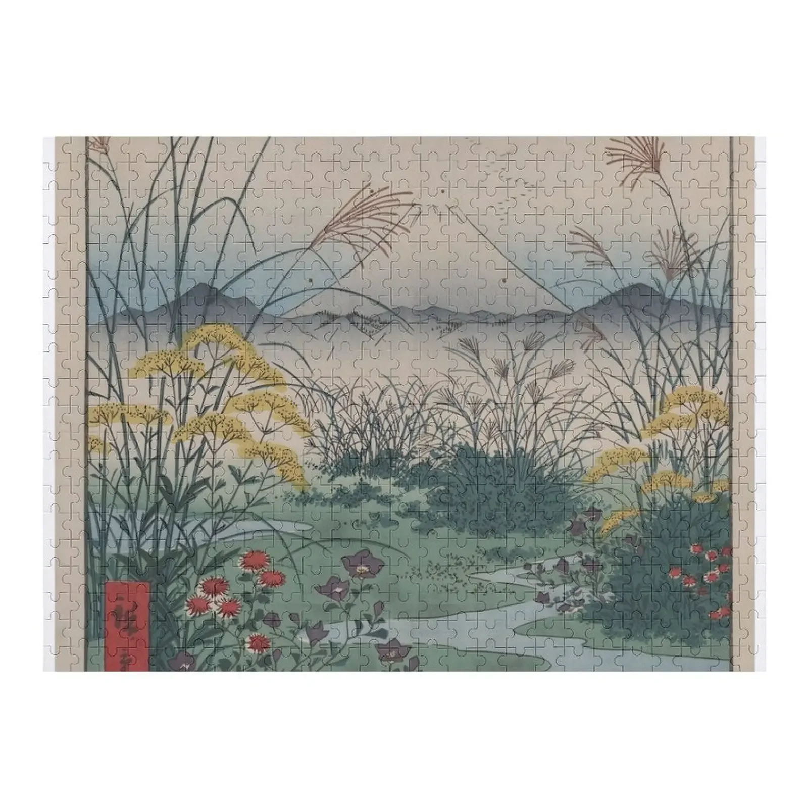 Utagawa Hiroshige (Ando) Fuji View Jigsaw Puzzle Wood Adults Custom Jigsaw Scale Motors Custom Gift Puzzle hiroshige