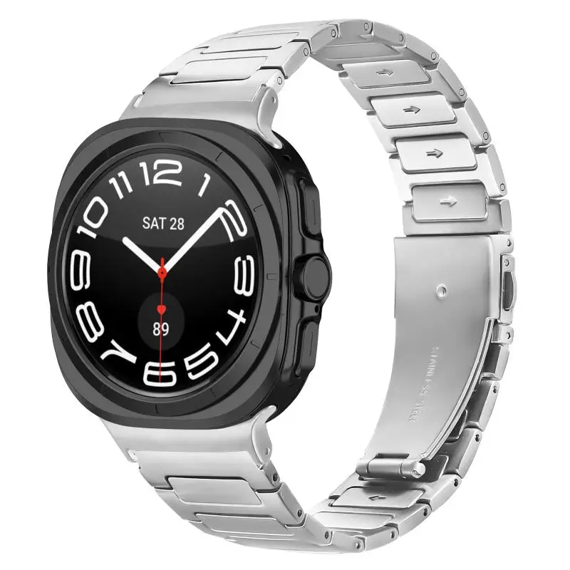 Edelstahlarmband für Samsung Galaxy Watch Ultra 47 mm, keine Lücken, Ersatzarmband für Samsung Galaxy Watch 7 Ultra 47 mm – Detail 12