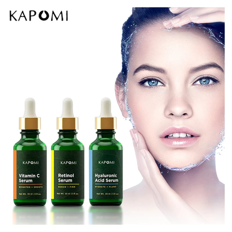 Face Serum Vitamin C  Retinol  Hyaluronic Acid  Anti-aging Moisturizing  Brightening Firming  Korean Skin Care Serum for Face
