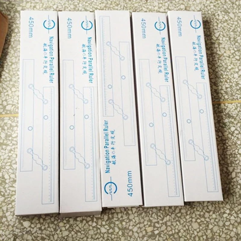 해양 항법 GPS 플로터 평행 눈금자 450mm 투명 평행 눈금자