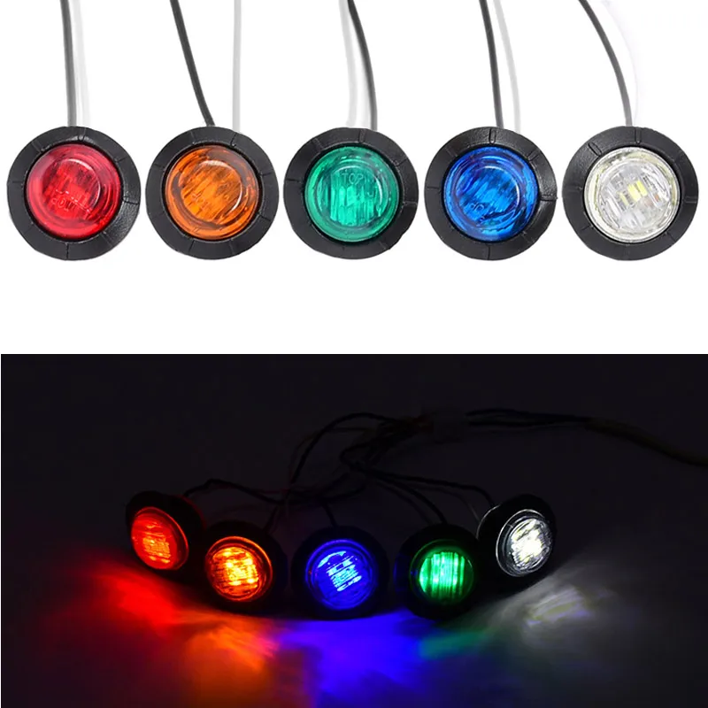 10 Luci LED Di Marcatura Per Rimorchi E Camion 24V Impermeabili - Luci Laterali Bianche Universali, Dimensioni Compatte 22x27mm, Facili Da Installare - 6