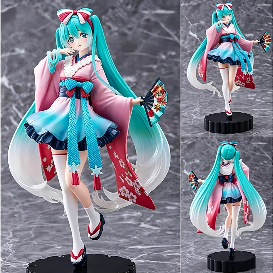 Hatsune Miku Tokyo Series Kimono Figurine - 25cm Kawaii Anime Collectible Toy