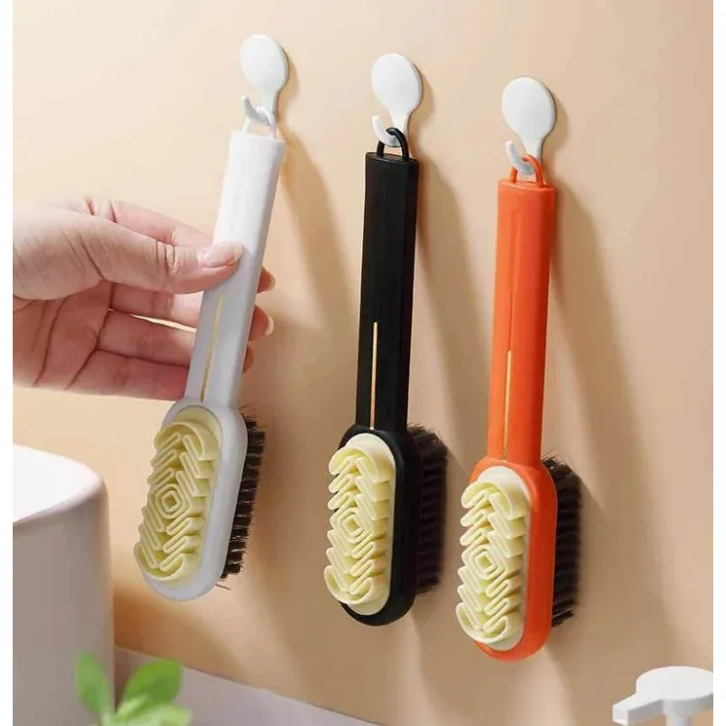 Long Handle 2-Sided Suede Cleaning Brush for Shoes Sneakers Stain & Dust Removal