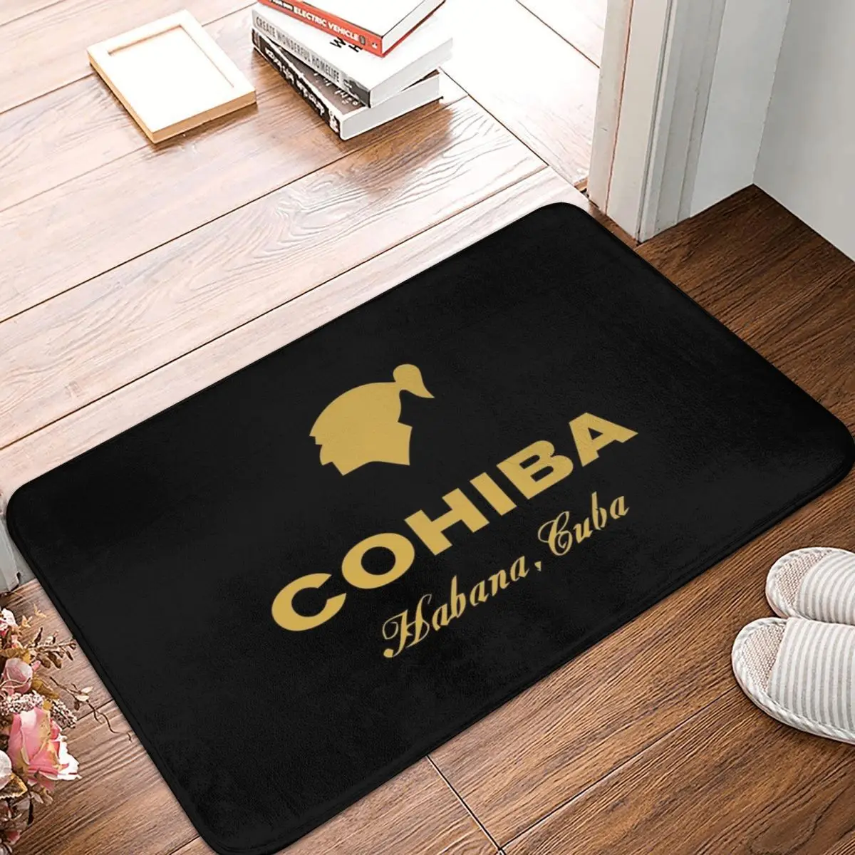 

Cohiba Habana Cuba Cigar Doormat Rug Carpet Mat Footpad Polyester Anti-slip Water Oil Proof Front Room Corridor Kitchen Bedroom