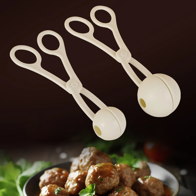 1PC Meatball Maker Tool Kitchen Stuffed Meatballs Clip Makers DIY Fish Meat Rice Ball Making Mold Home Restaurant Helper Gadgets