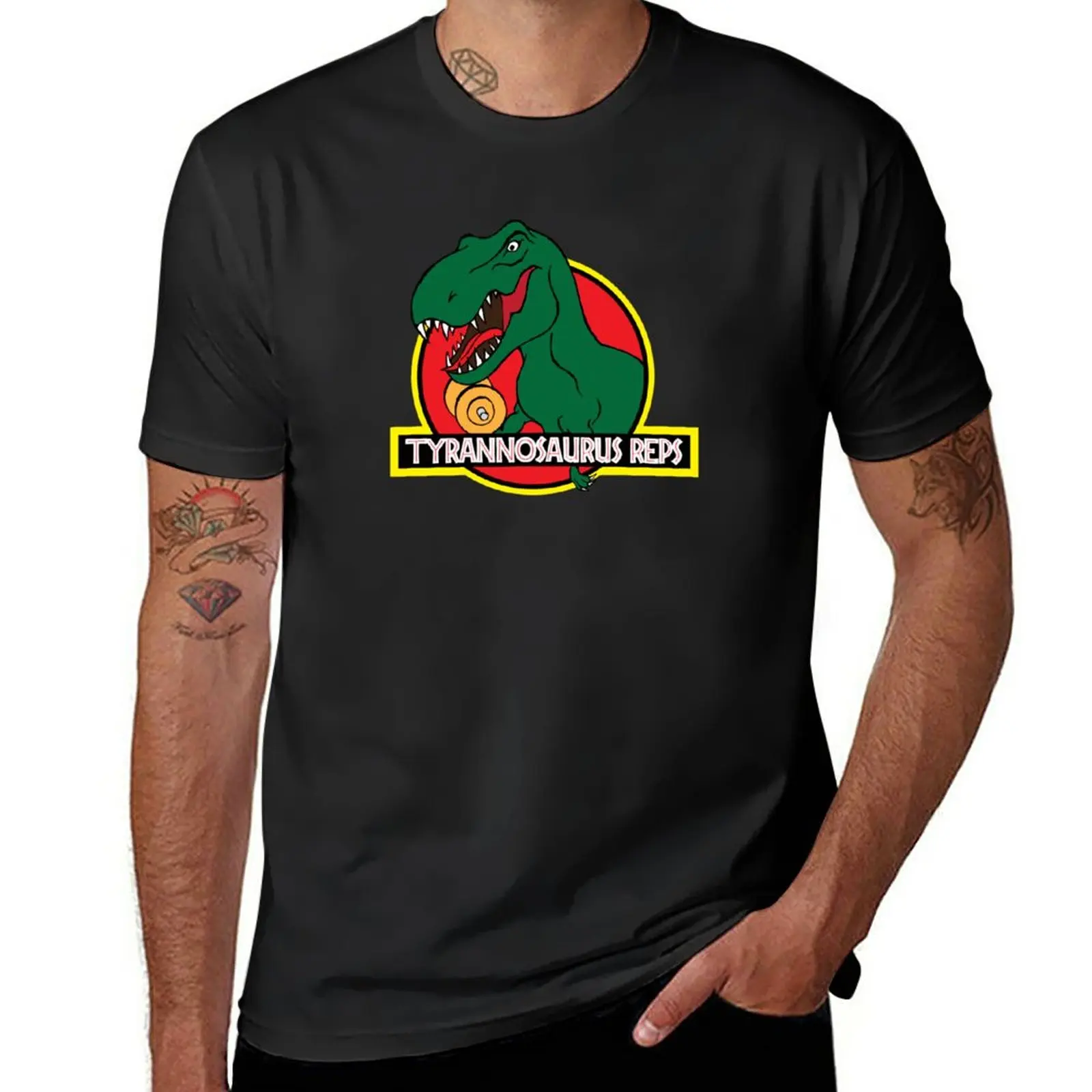 New Tyrannosaurus Reps T-Shirt Camicetta Maglietta Personalizzata Magliette Da Allenamento Per Uomo