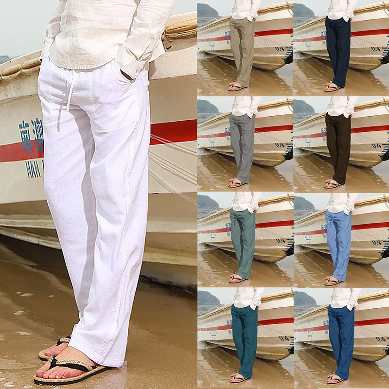 Cotton Linen Summer Pants for Men