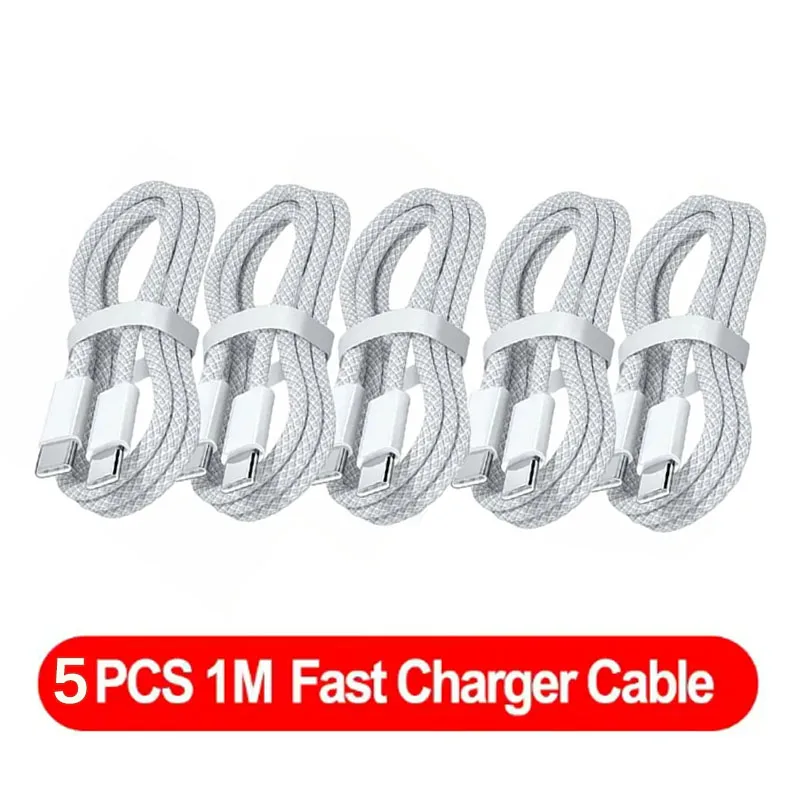 ตัวเลือกสินค้า สายชาร์จ USB-C 5 เส้น รองรับการชาร์จเร็ว 100W