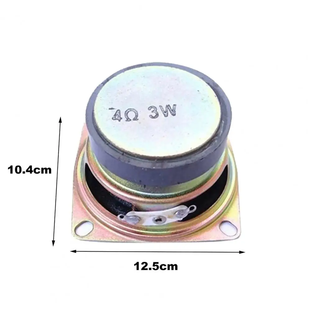 Mini 3W 4Ohm Stereo Loudspeaker Box Speaker Full Range Portable Audio 2 Inch 52Mm Rubber Side Horn For Woofer Diy Accessories