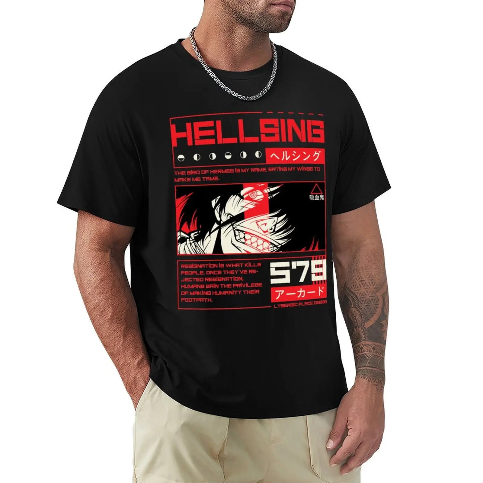 

Alucard - Hellsing T-Shirt summer tops blanks customizeds oversized t shirt men