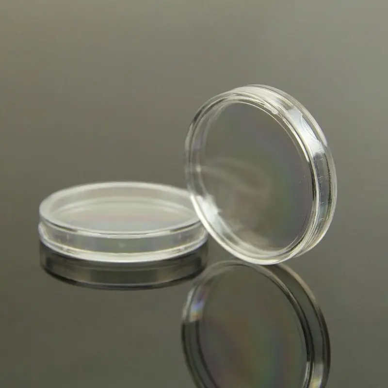10 PCS Applied Clear Round Cases Coin Storage Capsules Holder Round Plastic 18-38mm 2