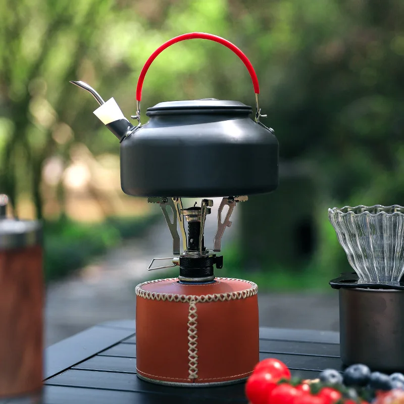 One-piece Mini Camping Gas Stove Portable Ultralight Foldable Outdoor Survival Picnic Cooking Furnace Gas Cooker Tourist Burner