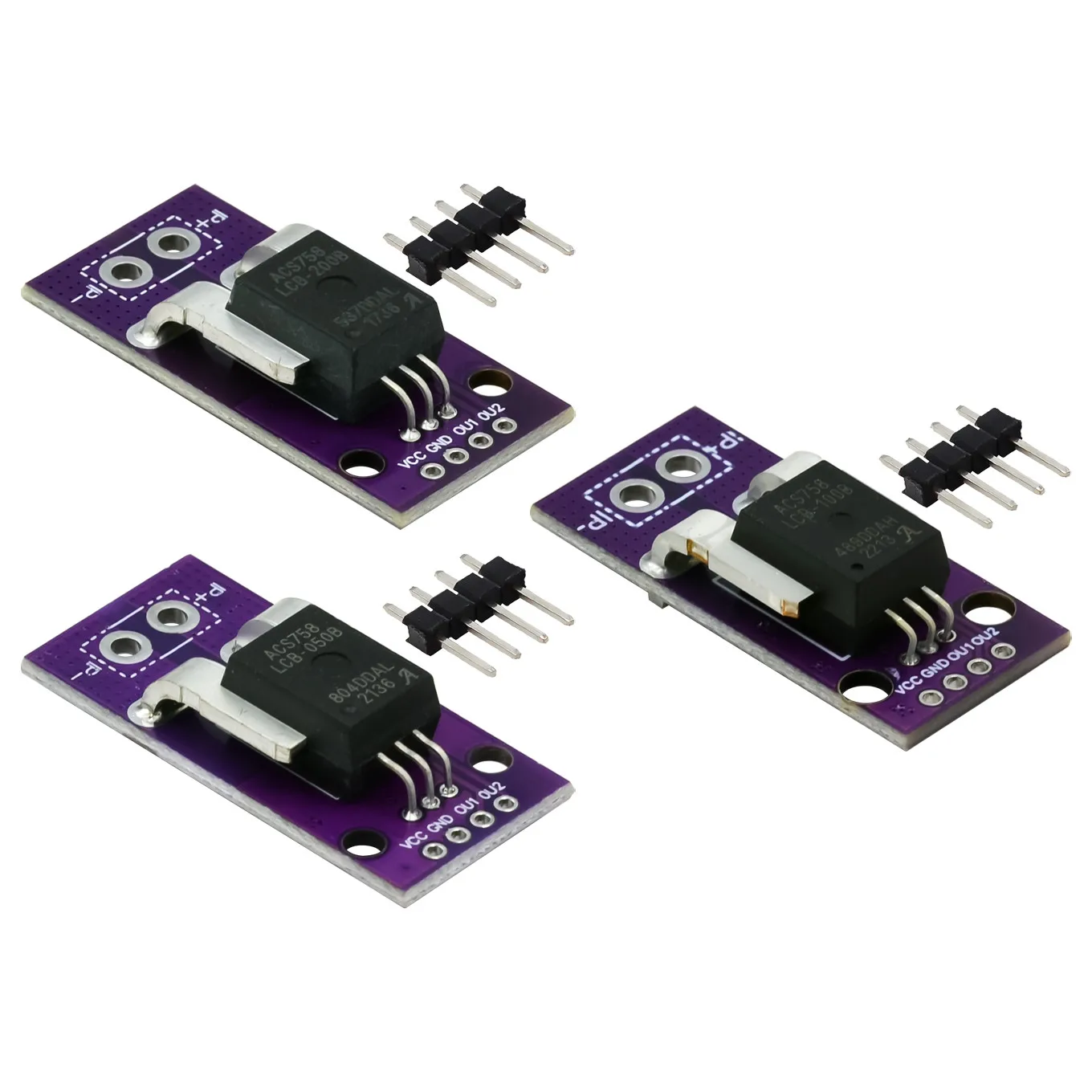 Acs758lcb 050b Pff T ACS758 Hall Current Sensor Module Linear Analog AC DC 3.3V 5V High Accuracy For Arduino RC Model Connector Hysteresis Mitigation In Current Sensor - Foto 6
