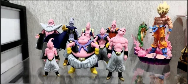 Desenhos animados Anime Dragon Ball Z PVC Action Figures, Majin Buu, Buu  gordo, modelo de coleção, brinquedos para presentes, novo, 8 peças por  lote, 20cm - AliExpress