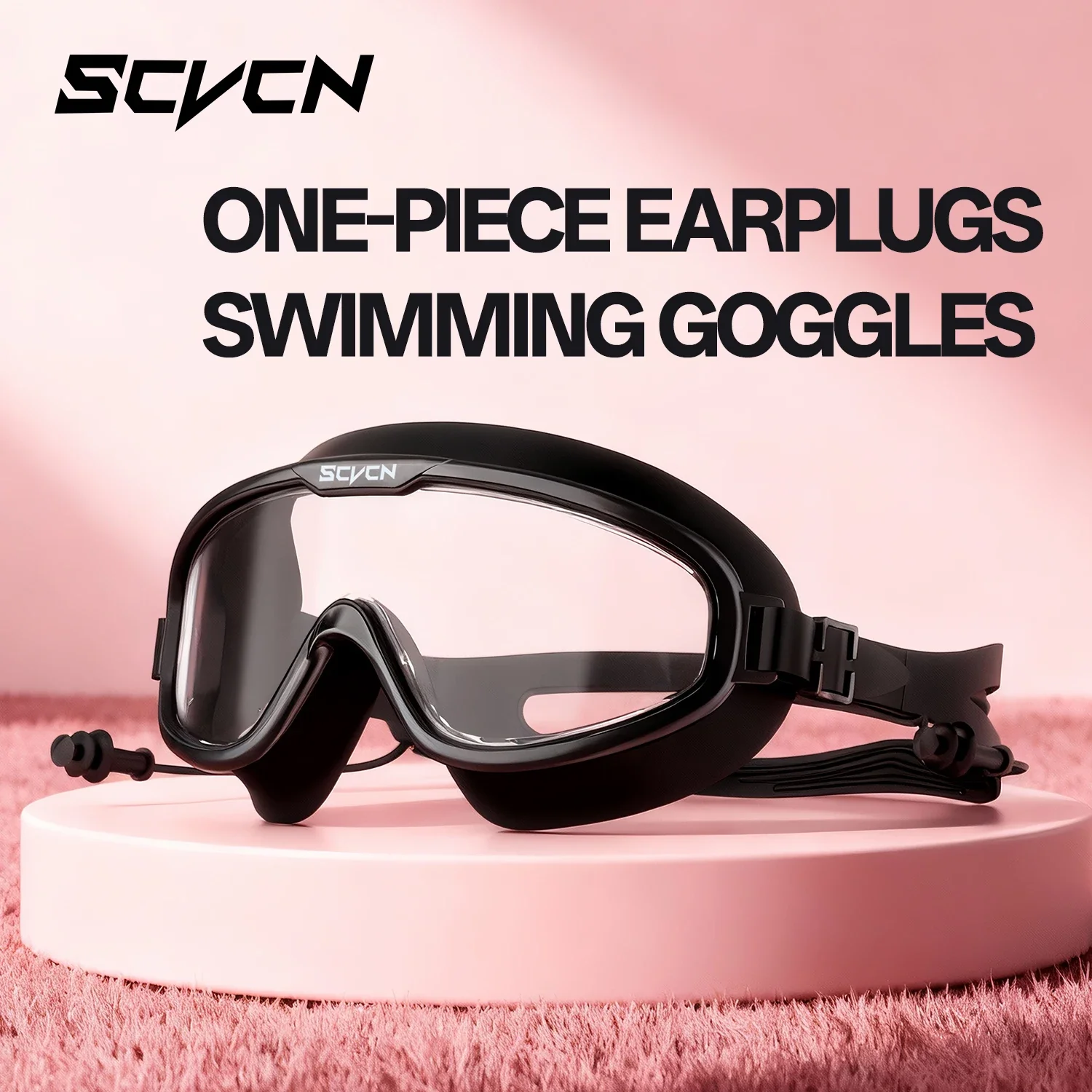 Scvcn Full Frame Swim Eyewear Clear Swimming Goggles Anti-fog Anti-ultraviolet Safe Water Lenses Accessories Triathlon Men Women