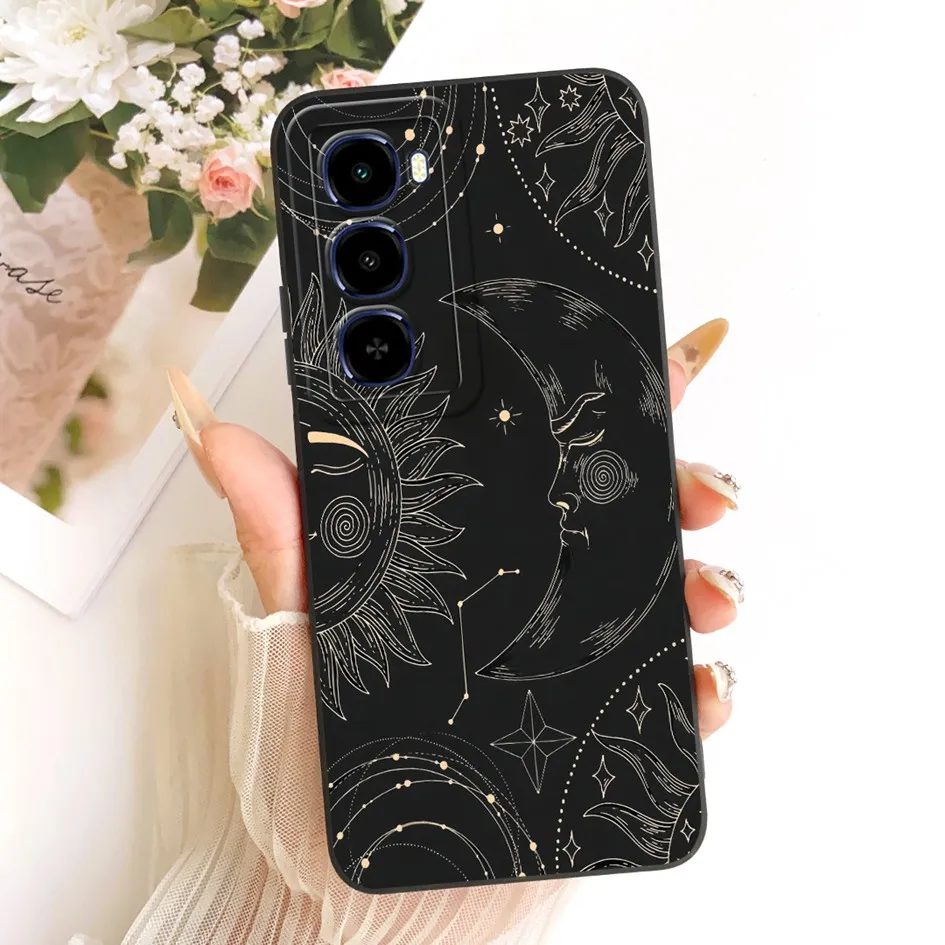 Stylish Flower Soft Liquid Silicone Phone Case Cover