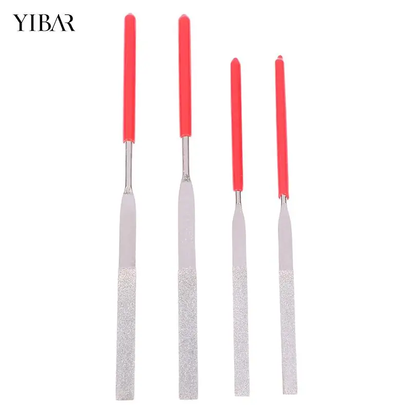 2Pcs 140mm File Set Stone Grinding Flat Diamond Needle File DIY Wood Rasp Needle Jewelry Polishing Car Repair Tools