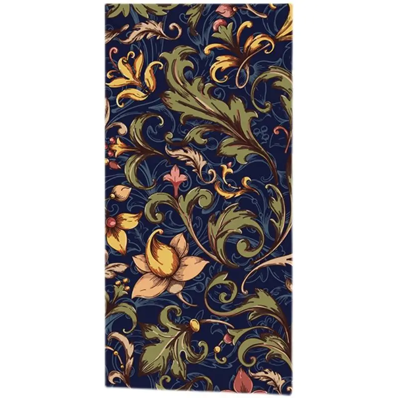 Barroco Nostálgico Retro Remodelação Papel Pegajoso Espessado Armário do Quarto do Desktop à Prova Impermeável Água Auto-adesivo Papel de Parede Floral