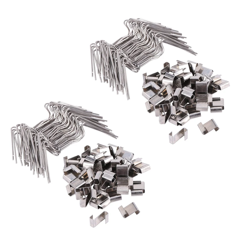 200 Pcs Stainless Steel Greenhouse Glass Pane Fixing Clips Greenhouse Glazing W Wire Clips And Z