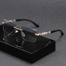 Unisex Frameless Trendy Fashion Glasses for Stylish Events and Gifts (GRAY)