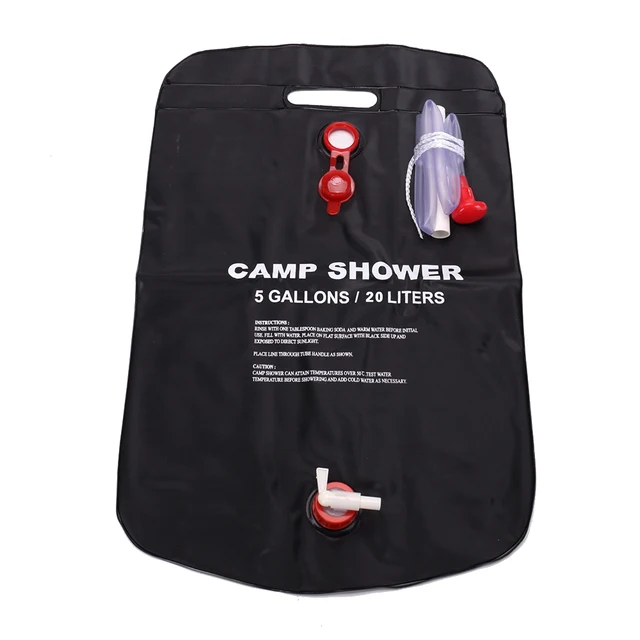 Hordozható Zuhanyzsák Nagy Kapacitással Kapcsolótömlővel Napenergia -Fűtő Zuhanyzó Táska Utazási Kemping Túrázás Piknik Mosáshoz - Image 2