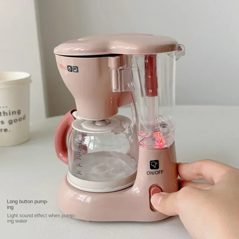 Ensemble de jouets de cuisine pour enfants, mini appareils électroménagers, cafetière, distributeur d'eau, grille-pain, cadeaux pour garçons et filles