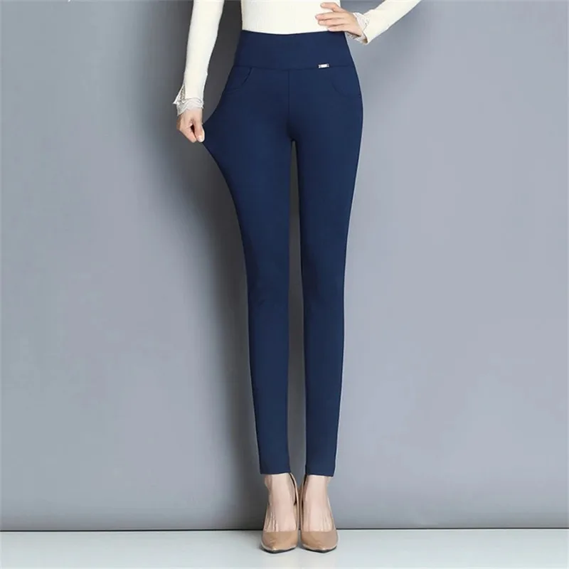 

Elegant Office Spodnie Fashion Formal Leggings Trousers Women Slim High Wasit Pencil Pants Korean Casual Big Size 6XL Pantalones