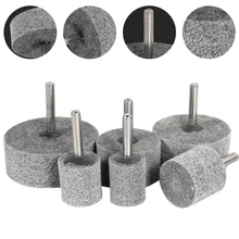 

10pcs Cylindrical Fiber Grinding Head Nylon Grinding Wheel 20/25/30/40/50/60mm Drill Bit Polishing Power Rotary Abrasive Tool