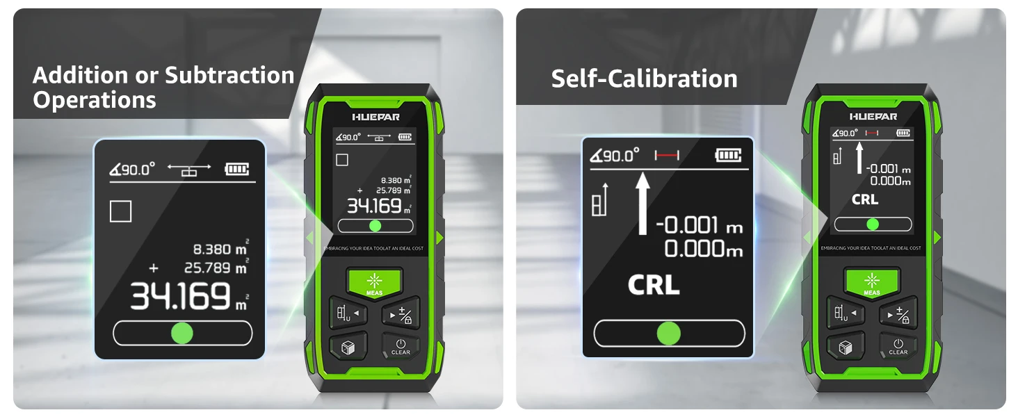 60M/120M/100M/200M Laser Range Finder Dual Laser Meter High Accuracy Laser Dista