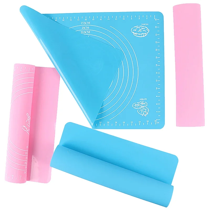 Silicone Baking Mat Pizza Dough Maker Pastry Kitchen Gadgets Cooking Tools Utensils Bakeware Kneading Accessories Lot