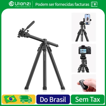 Ulanzi MT-65 tripé de alumínio profissional horizontal para câmera celular max 1.76m tripés bluetooth para canon nikon sony